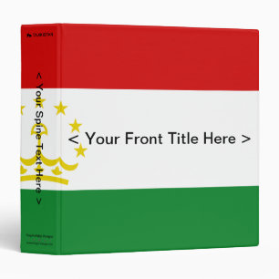 Classeur du drapeau du Tadjikistan