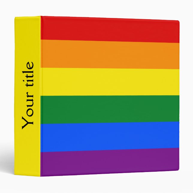 CLASSEUR du drapeau LGBT (Devant/Côté)