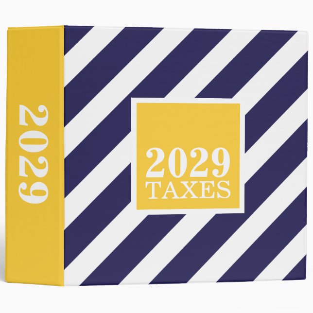 Classeur du fichier de déclaration de la taxe sur  (Devant/Côté)