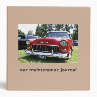 Classeur du journal 3-Ring d'entretien de voiture
