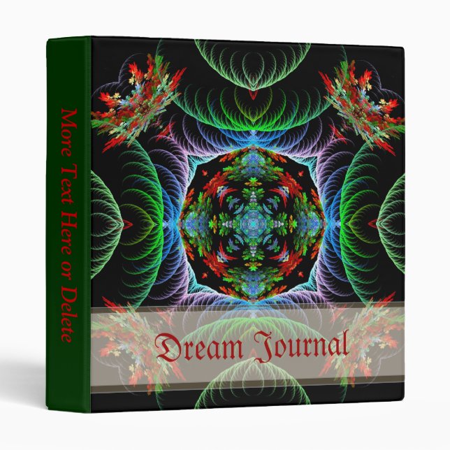 Classeur du journal Fractal Art Dream (Devant/Côté)