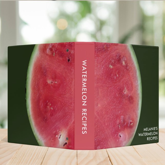 Classeur du livre de cuisine de fruits et de pastè (Fun and fruity recipe binder for all of your watermelon recipes)