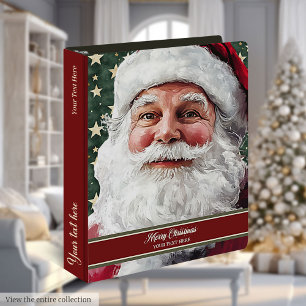 Classeur du livre de recettes du Père Noël monogra