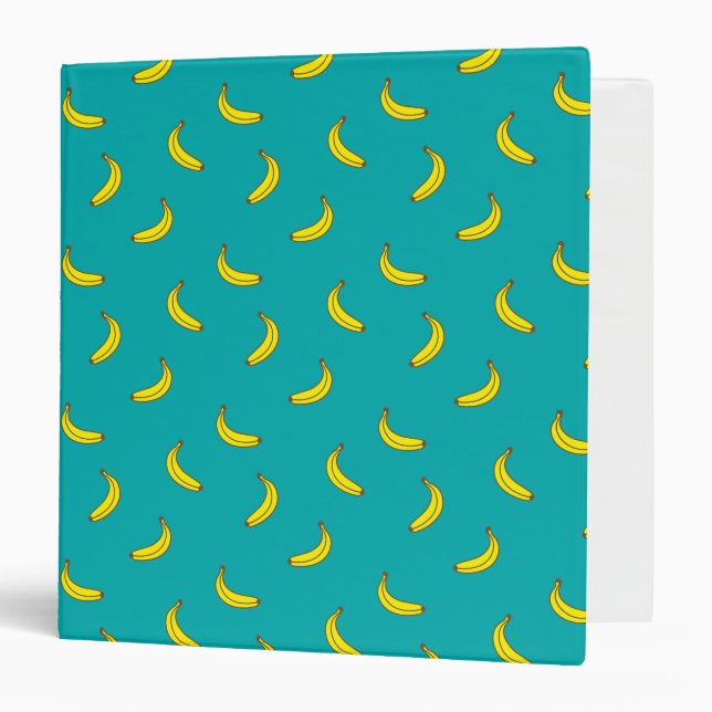 Classeur du motif 3-Ring de banane (Devant/Intérieur)