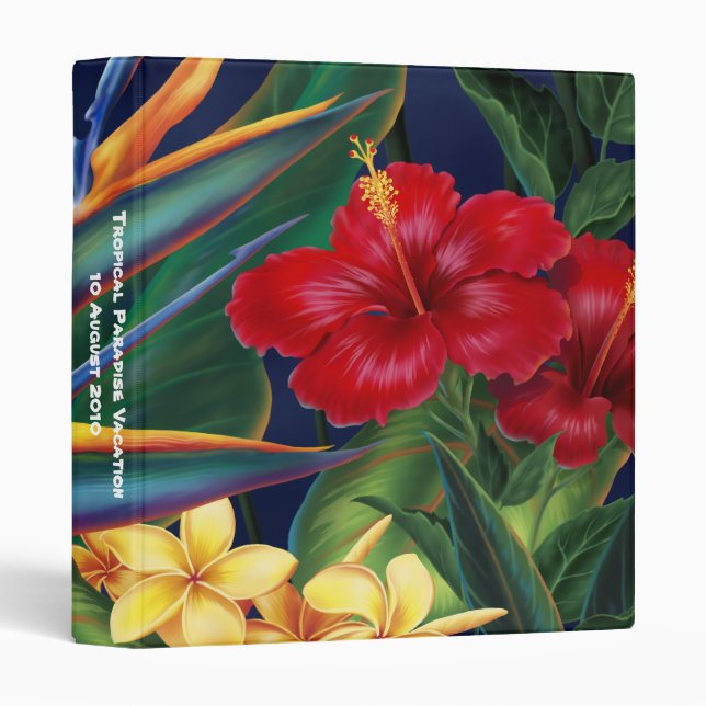 Classeur du paradis tropical 1" (Devant/Côté)