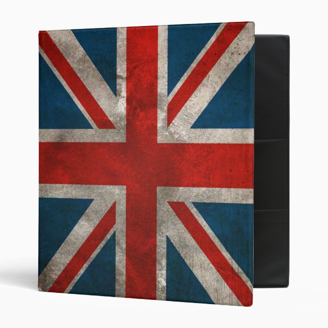Classeur du pavillon Union Jack britannique (Devant/intérieur)