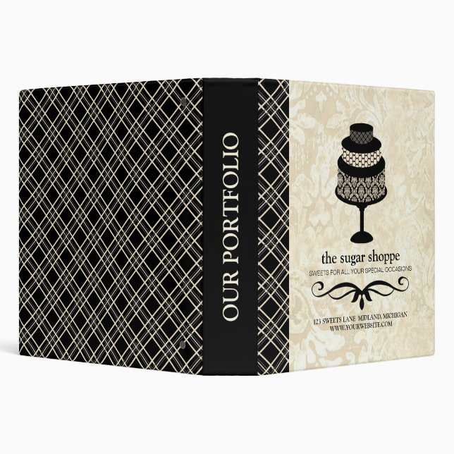 Classeur du portefeuille de produits de boulangeri (Arrière-plan)