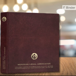 Classeur du portefeuille juridique Oxblood Leather