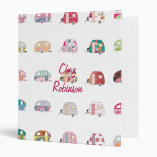 Classeur du propriétaire de caravane d'art rétro p