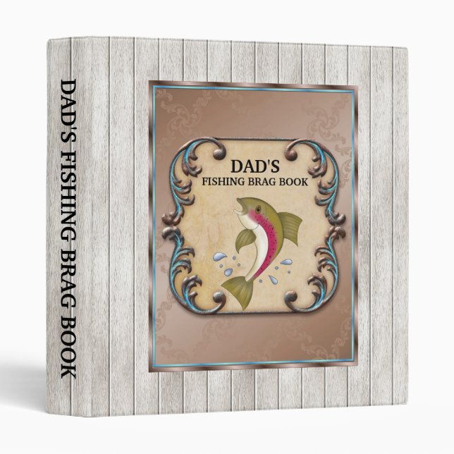 Classeur du registre de pêche de papa (Devant/Côté)