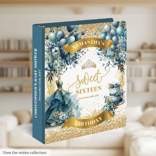 Classeur du sweet sixteen Blue Gold