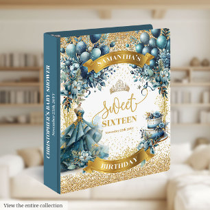Classeur du sweet sixteen Blue Gold