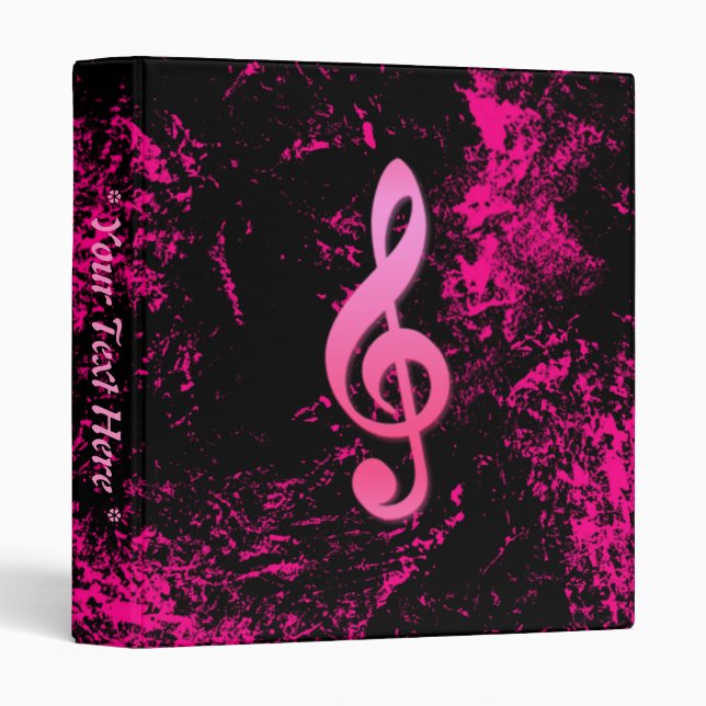 Classeur du symbole de note de musique (Devant/Côté)