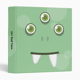 Classeur du visage du monstre vert