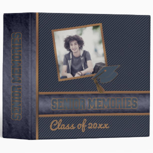 Classeur Dusky Blue Class Graduation Senior Memories