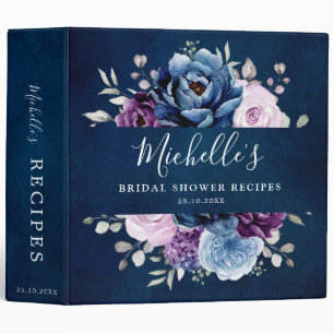 Classeur Dusty Blue Purple Navy Lilac Fêtes des mariées Rec