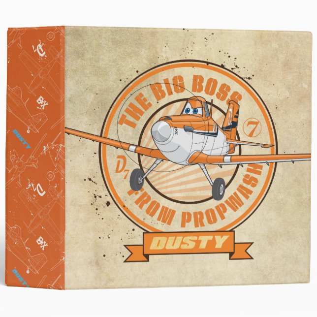 Classeur Dusty - Le grand patron de Propwash (Devant/Côté)