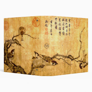 Classeur Dynastie de chansons chinoise Wintry Sparrows Mono