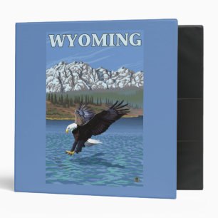 Classeur Eagle chauve plongeant - le Wyoming