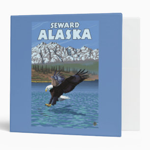 Classeur Eagle chauve plongeant - Seward, Alaska