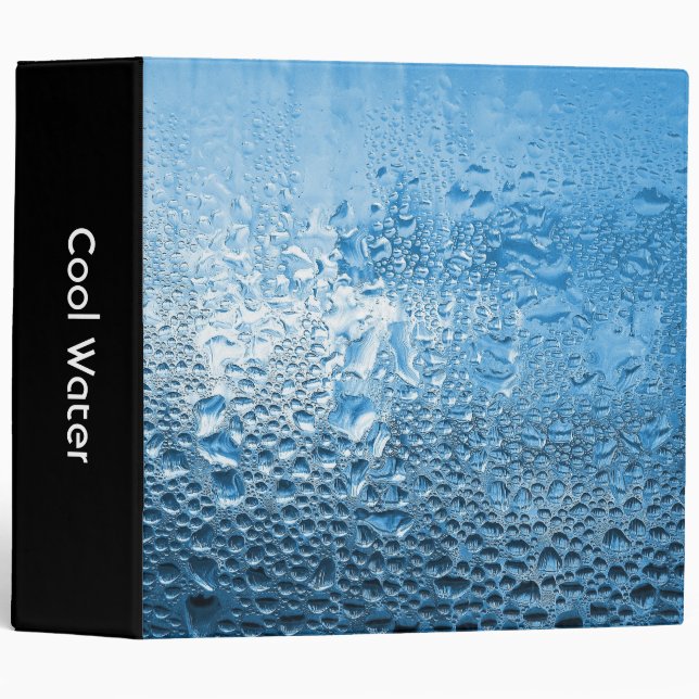 Classeur Eau bleue cool (2 po) (Devant/Côté)