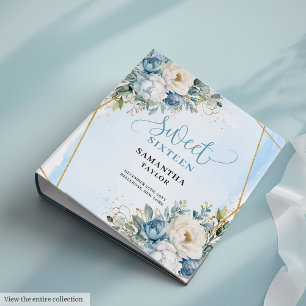 Classeur Éblouissant Bohème Bleu Beige Eucalyptus Floral Do