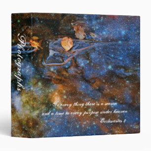 Classeur Ecclesiastes 3 Starry Autumn 1.5" Album photo