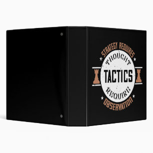 Classeur Échecs - La stratégie nécessite de la réflexion