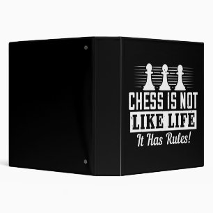 Classeur Échecs - Les échecs ne sont pas comme la vie