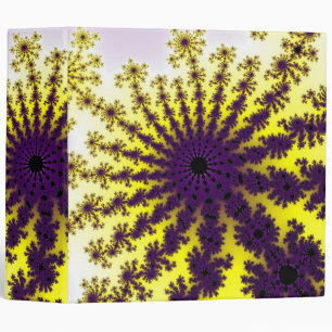 Classeur Éclatement jaune et violet
