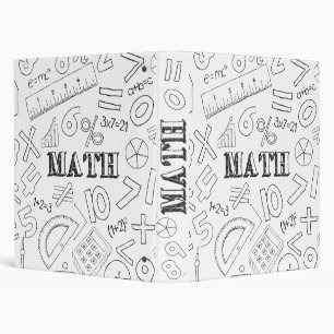 Classeur École Math Enseignant Doodle Math Art Coloriage Éc