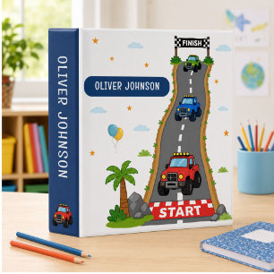 Classeur École personnalisée de camion monstre