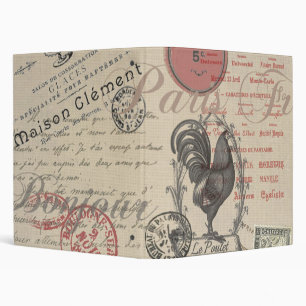 Classeur Écriture vintage de français Paris Typographie de