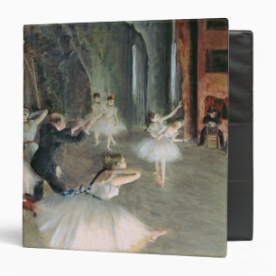 Classeur Edgar Degas la répétition du ballet sur l'éta