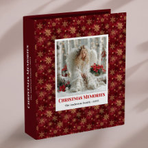 Editable Angel Poinsettia Red Gold Personalized  