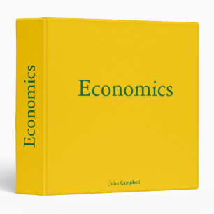 Classeur Éducation Économique Personnalisée en Or