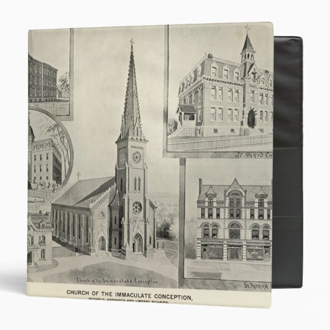 Classeur Église de l'Immaculée Conception, Waterbury (Devant/Intérieur)