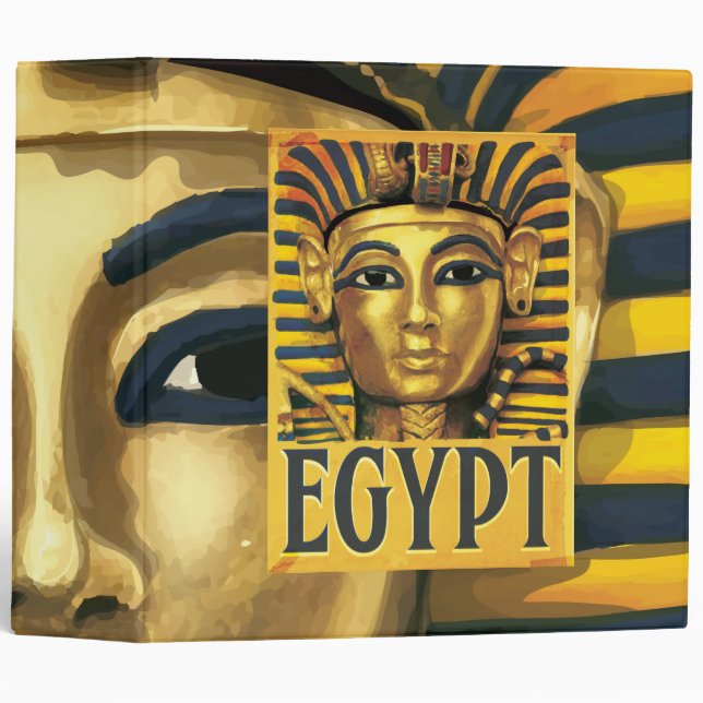 Classeur Égypte - Toutankhamon (Devant/Côté)