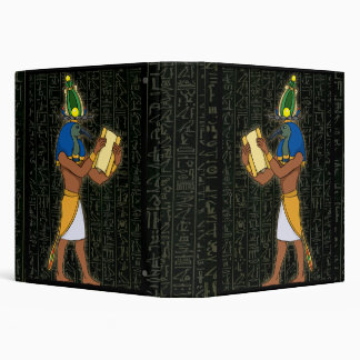 Classeur Égyptien Thoth et Hiéroglyphes