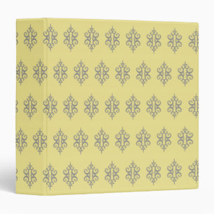 Classeur élégant à motif jaune