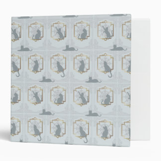 Classeur Elegant Art Deco Cats - Light Gray