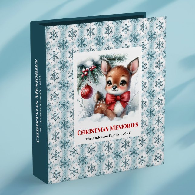 Classeur Elegant baby deer snowy forest kids memory binder (Elegant baby deer snowy forest kids memory binder

)