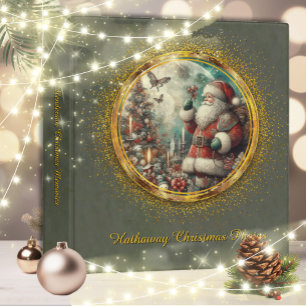 Classeur Élégant classique Père Noël Photo de Noël