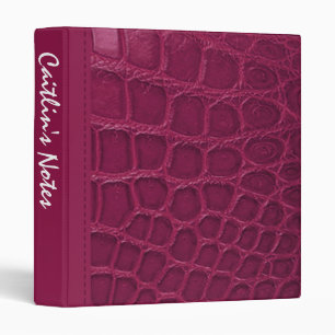 Classeur élégant d'Avery de mode de crocodile