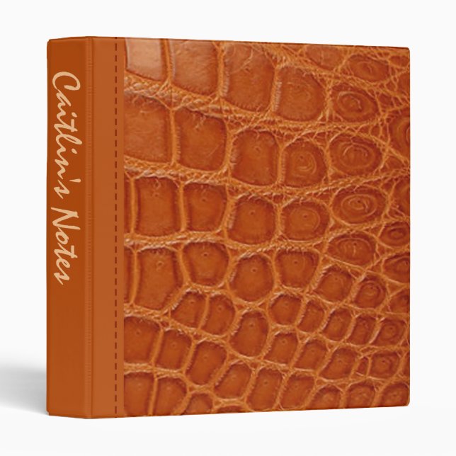 Classeur élégant d'Avery de mode de crocodile (Devant/Côté)