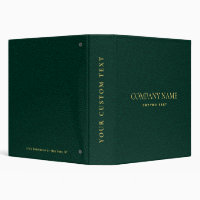 Élégant Emerald Green Leather Look or entreprise