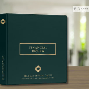 Classeur Élégant examen financier