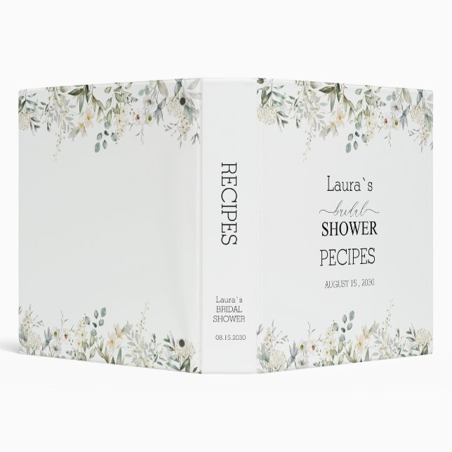 Classeur Élégant Fleur sauvage Floral Fête des mariées 3 Ba (Arrière-plan)