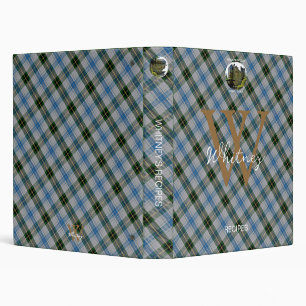 Classeur Elégant Henderson Clan Tartan Nom du monogramme Re