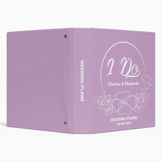 Classeur élégant Lilac i do mariage plans d'album (Arrière-plan)
